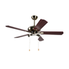 Wood Grain Color Fashion 52 "hook Leaf Ceiling Fan with Lamp And Remote Control