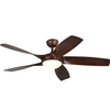 AirBena Cherry Wood Color DC Motor Remote Control Ceiling Fan