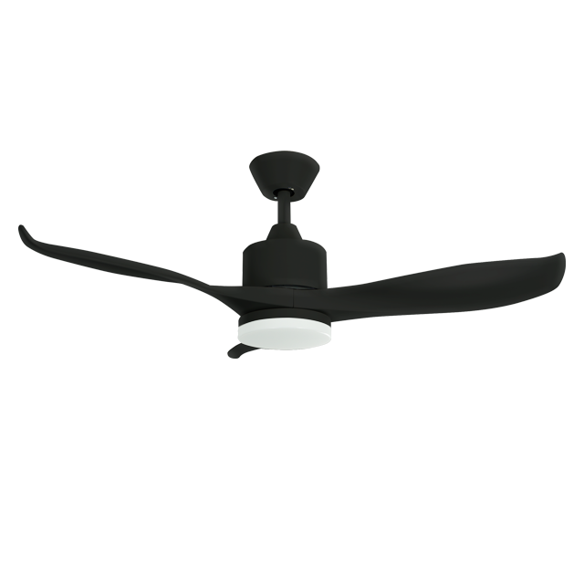Black And White Ceiling fan Double Shade ABS Atmosphere Bedroom Fan with Remote Control