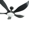 Airbena Simple Indoor ABS Five-leaf Decoration Ceiling Fan Home 