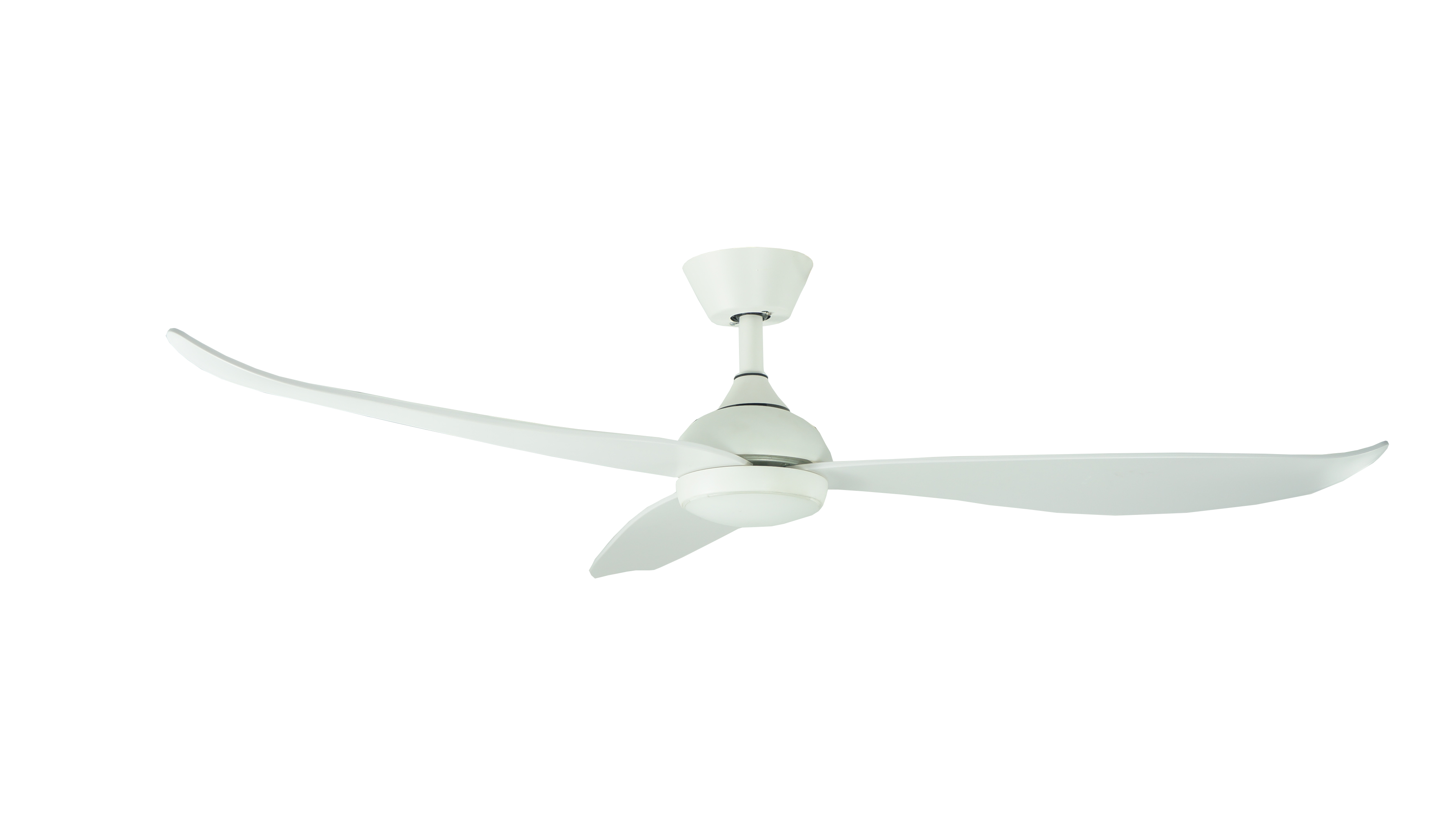 Modern simple style 3 ABS blade For families and hotels 52 inch With lamp ceiling fans with remote control
