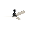 Airbena Hot Sale Plywood Black Color Ceiling Fan with Led Light