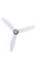 Modern Remote Control LED Flush Mount Ceiling Light Fan Lamp